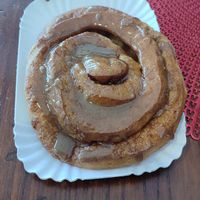 Cinnamon roll at Pasticceria Artemisia in Ravenna