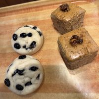 Black bean bread and fig bread   at Beicon in Tokyo