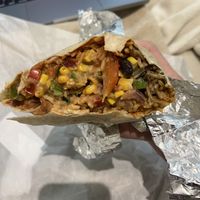 Vegan burrito with vegan bean chilli  at Boojum in Cork
