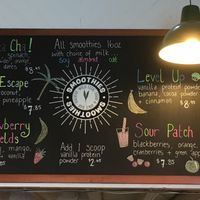 Smoothie board at Wild Leek in Halifax