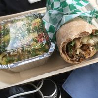 Donair with dragon fries at Wild Leek in Halifax