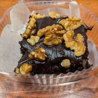 Walnut brownie at Wild Leek in Halifax