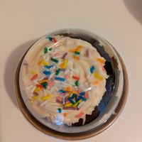 Strawberry cupcake at Wild Leek in Halifax