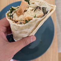 Tofu wrap from deli fridge at Wild Leek in Halifax