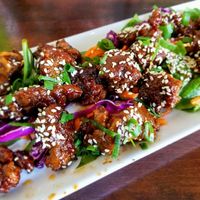 Sesame Ginger Seitan Bites at Wild Leek in Halifax
