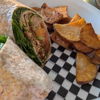Titanic burrito with wedges at Wild Leek in Halifax