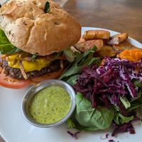 Burger at Wild Leek in Halifax