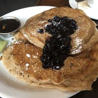Blueberry pancakes  at Wild Leek in Halifax