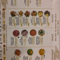 Menu at Balkan in Queretaro