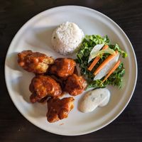 BBQ Cauliflower Wings (Highly recommended) at Vegan Rubí in Ixtapa