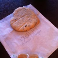 Lavender shortbread and vanilla caramel. at Violet Sweet Shoppe in Seattle