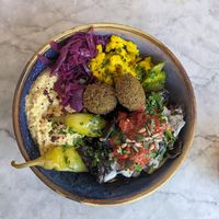 Vegan grainbowl from Rubens at The Picturedrome in Macclesfield