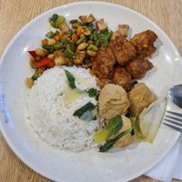 Buffet plate at Organic Vegetarian @ Pavilion KL in Kuala Lumpur