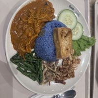 Blue pea nasi le mak  at Organic Vegetarian @ Pavilion KL in Kuala Lumpur