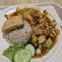 Sweet & Sour Shimeji Mushroom & Multigrain Rice (with Tofu) at Organic Vegetarian @ Pavilion KL in Kuala Lumpur