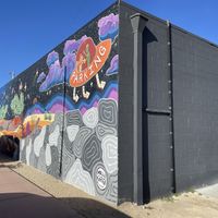 Mural  at grnd sqrl in Twentynine Palms