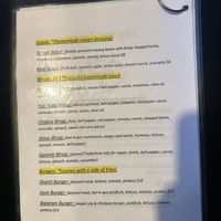 Menu cont  at Higher Taste ATL Vegan Cafe in Atlanta