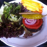 Raw burger at Raw in Helsingborg