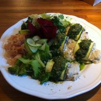 This cannelloni dish is my favorite - it's so flavorful! at Raw in Helsingborg