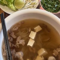 Pho  at Vegetarian House Cafe in Thakhek