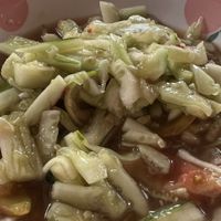 Cucumber salad  at Vegetarian House Cafe in Thakhek