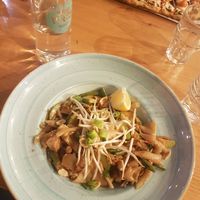 Vegan pad thai with tofu at Cafe Louise in Kiryat Tivon
