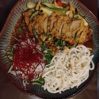 My cay with vegan crispy duck at Koko Organic in Prague