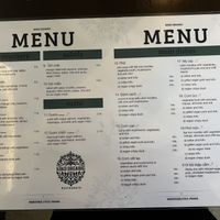 menu  at Koko Organic in Prague