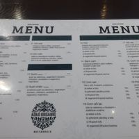 Menù at Koko Organic in Prague