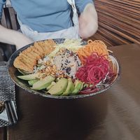Ryż z tofu w panko at Koko Organic in Prague