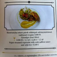 Piatto vegano   at Városliget Café in Budapest
