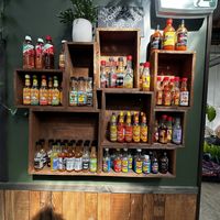 Hot sauce selection  at Scoundrel in Christchurch