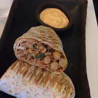 Wrap with rice and chickpeas at Glo - Laugavegur in Reykjavik