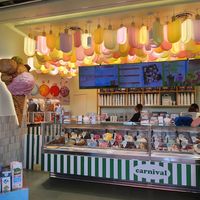 Counter at Carnival Ice Cream - Sentosa in Central Singapore