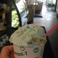 Vegan birthday cake at Humani-T Cafe - Downtown in Halifax