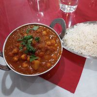 Aloo Channa Masala at Ajeet India & Nepali Cuisine in Cincinnati
