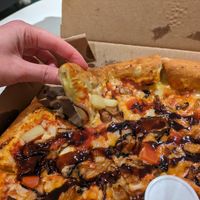 Stuffed crust (vegan cheese) at Papa John's - Wembley in North West London