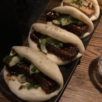 Vegan bao buns at Linger in Denver