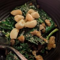 Chinese broccoli, walnut pesto, garlic confit at Joule in Seattle