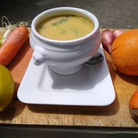 Vegane Gemüsesuppe at bioundnah in Nuremberg