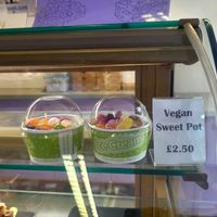 Vegan Sweet Pots at Georgio's in Llanberis