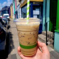 Oat Iced Coffee at Georgio's in Llanberis