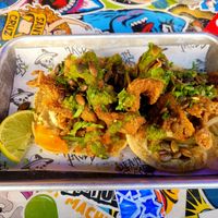 Crispy Oyster Mushroom Tacos. at Death by Tacos in Chester