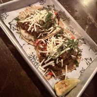 Vegan chorizo tacos  at Death by Tacos in Chester