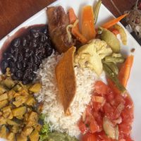 The food  at Soda Viquez in La Fortuna
