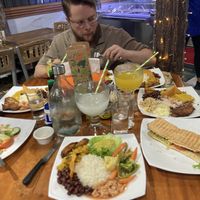 Casado vegano and vegan sandwich (the 4 of us were hungry lol)  at Soda Viquez in La Fortuna