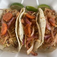 Vegan tacos  at Buen Provecho Taco Shack in Guam