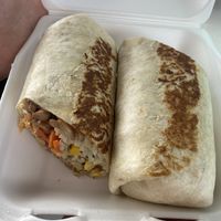 Vegan burrito   at Buen Provecho Taco Shack in Guam