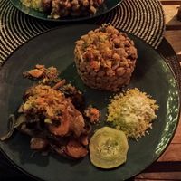 Vegan katxupa at Art Kafé in Santa Maria