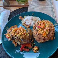 Cachupa - had a smoky flavour to it. Lots of veggies! at Art Kafé in Santa Maria